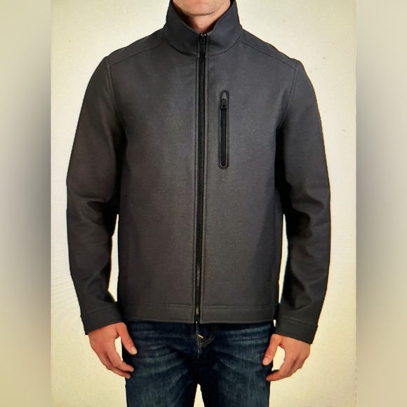 Nautica Softshell High Neck Bonded Fleece Jacket Men XL Outdoor Hiking Trail - Picture 5 of 12